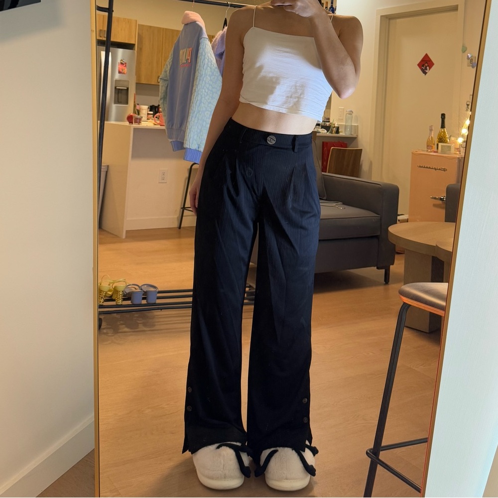 Petite Studio black casual trouser. - Picture 2 of 5